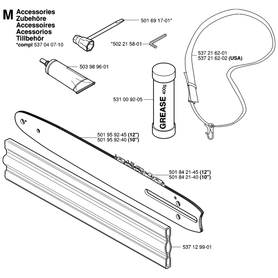 Husqvarna 323P Accessories
