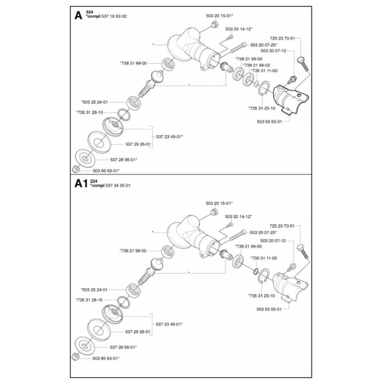 Bevel Gear for Husqvarna 324 LX