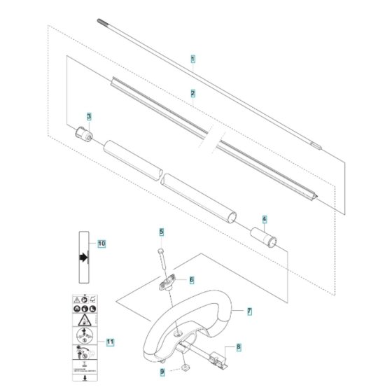 Shaft & Handle for Husqvarna 325iL