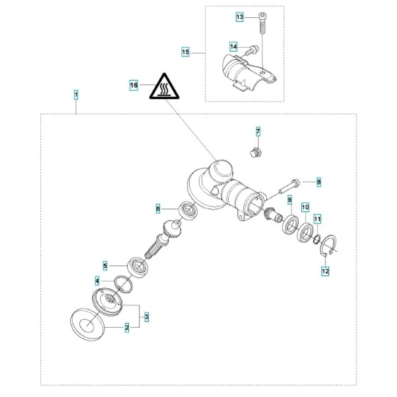 Bevel Gear for Husqvarna 325iLK