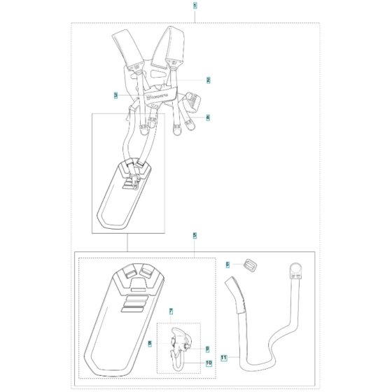 Harness for Husqvarna 325iR