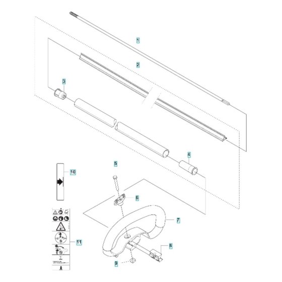 Shaft and Handle for Husqvarna