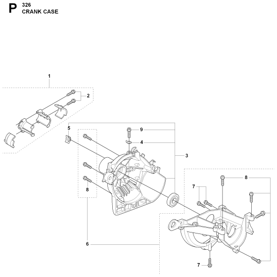 Crankcase & Clutchdrum Assembly