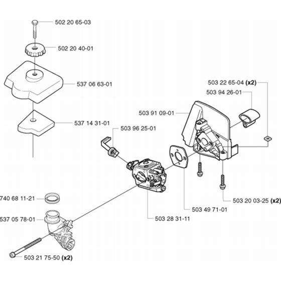 Carburetor & Air Filter Husqvarna