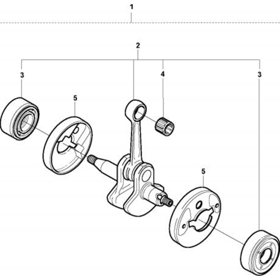 Crankshaft for Husqvarna 326 LDx