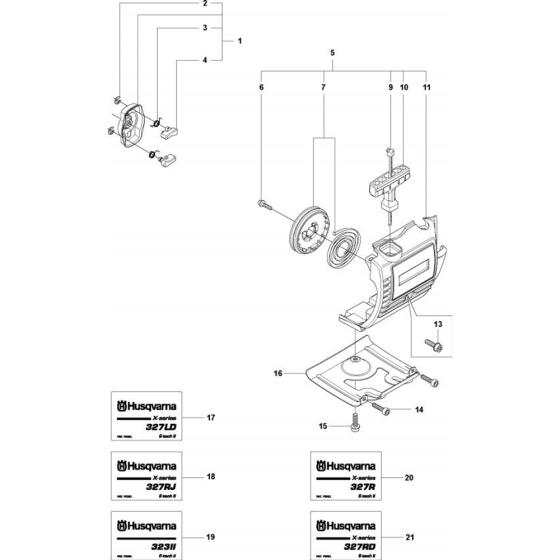 Starter-3 for Husqvarna 327 LDx