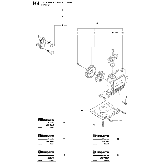 Starter-3 Assembly for Husqvarna