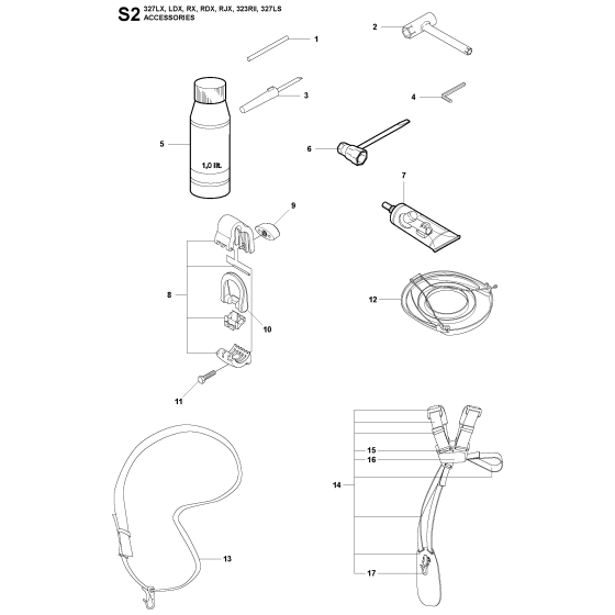 Accessories for Husqvarna 327RX