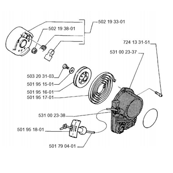 Starter for Husqvarna 32 BT