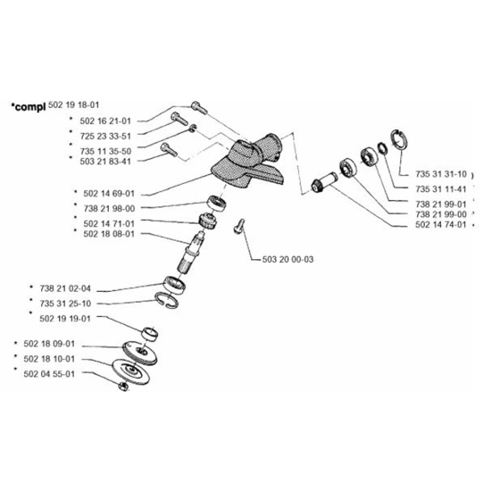 Bevel Gear for Husqvarna 32 BT