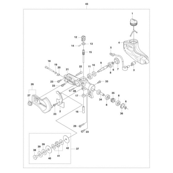 Saw Head Assembly for Husqvarna