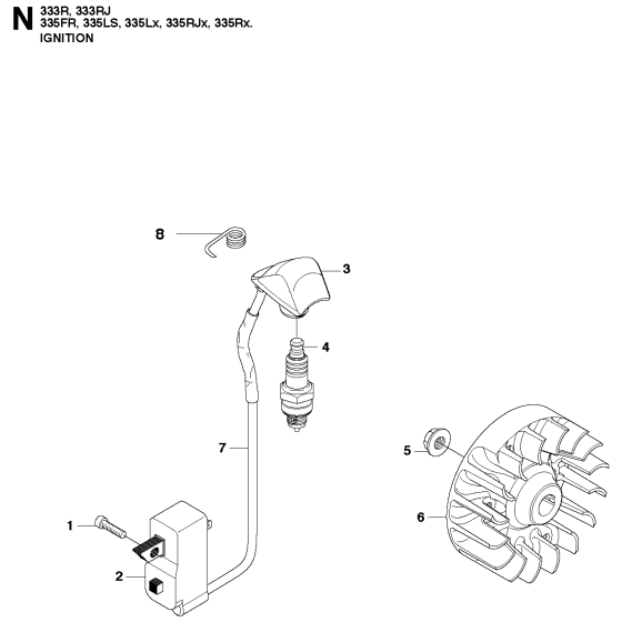Ignition System for Husqvarna 333RJ