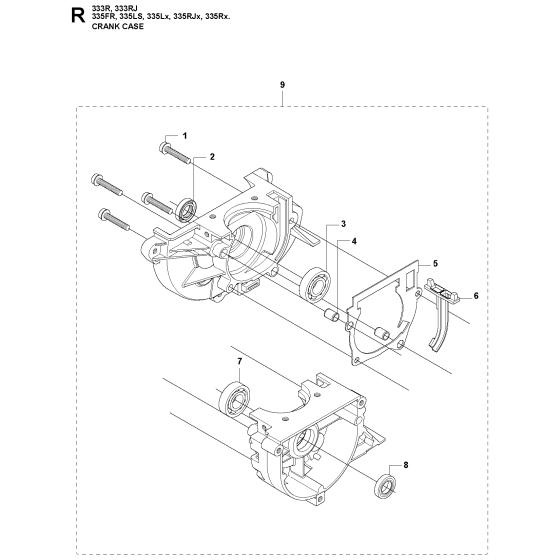 Crankcase Assembly for 335FR