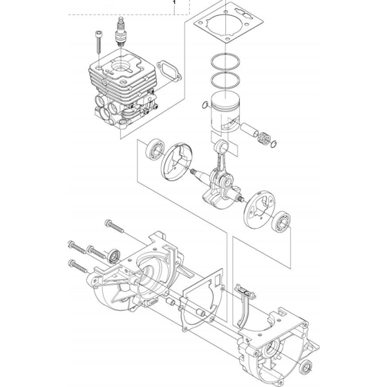 Short Block for Husqvarna 335 LS