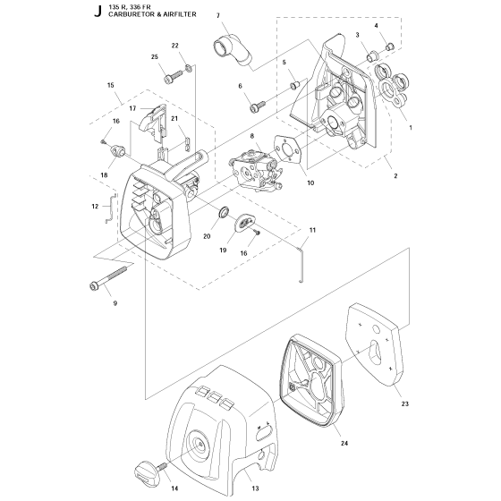 Carburetor & Air Filter Assembly