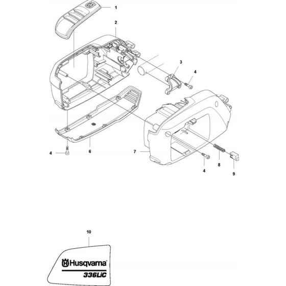 Housing-1 for Husqvarna 336 LiC