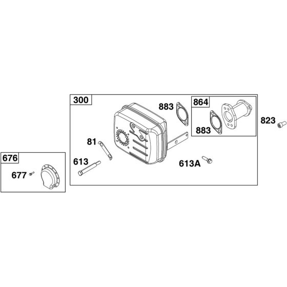 Exhaust System for Briggs & Stratton