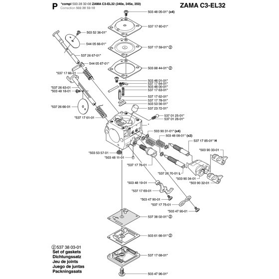 Carburetor Assembly for 340e
