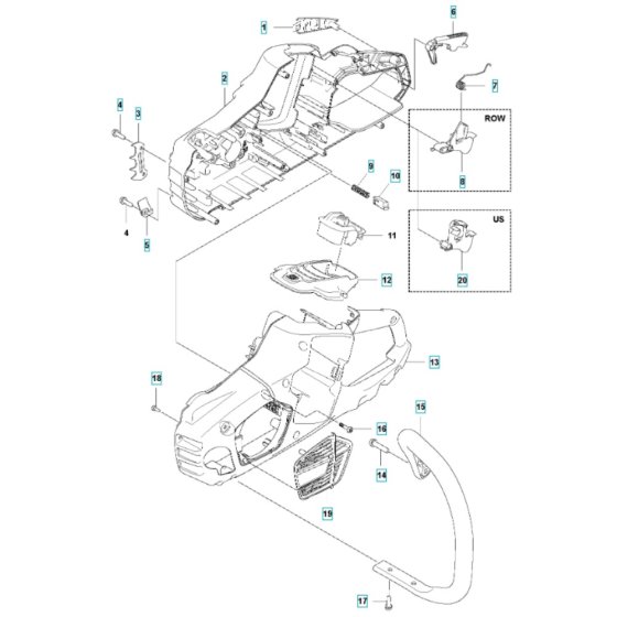 Chassis for Husqvarna 340i