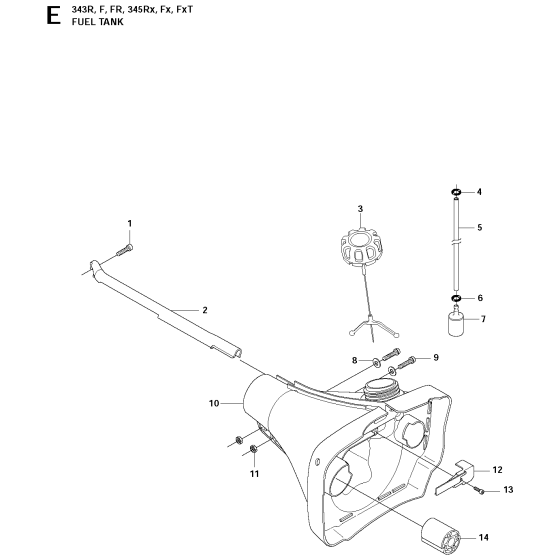 Fuel Tank Assembly for 343Fr