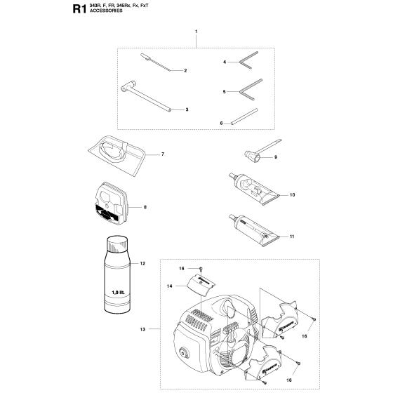 Accessories for Husqvarna 345FXt
