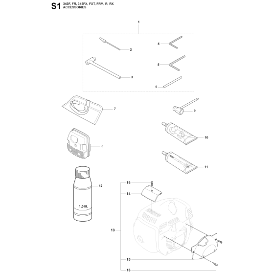 Accessories for Husqvarna 345R