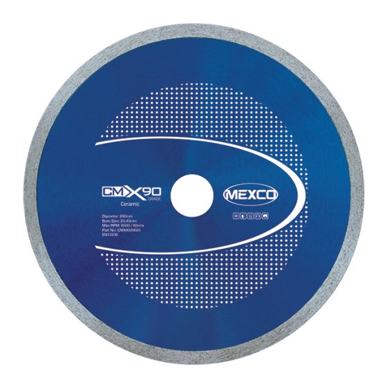 Mexco 200mm Ceramic X90 Grade (25.4mm Diamond Blade Bore)
