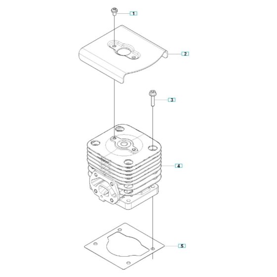 Cylinder Assembly for Husqvarna 350BF