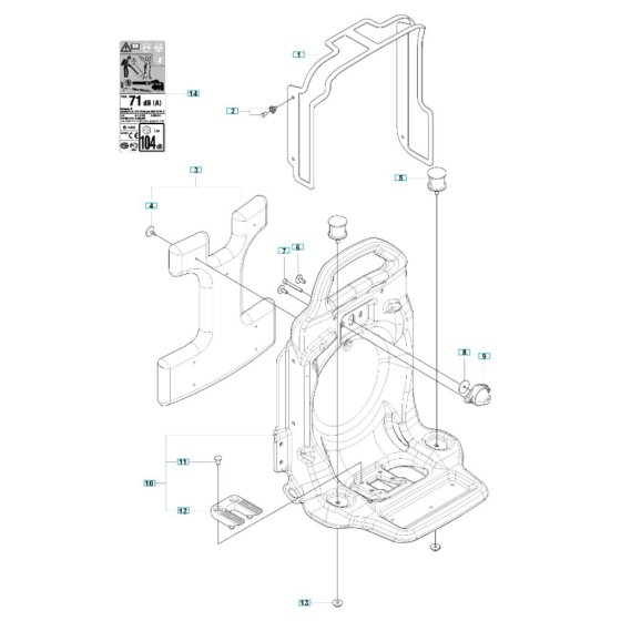 Frame Assembly for Husqvarna 350BF