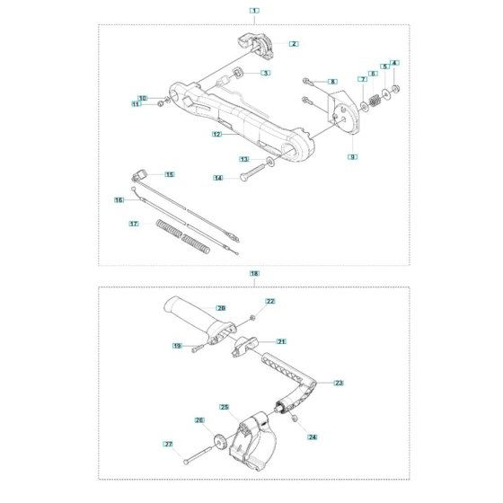 Handle Assembly for Husqvarna