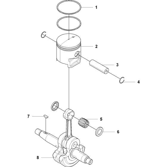 Crankshaft Assembly for Husqvarna 350BT