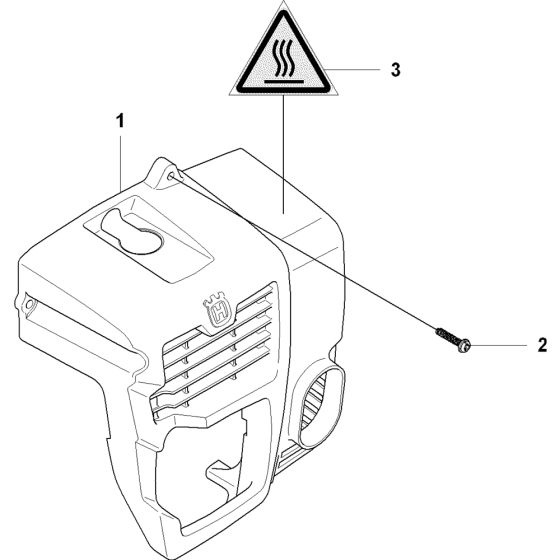 Cylinder Cover for Husqvarna 350BT