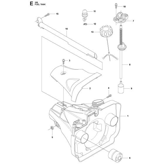 Fuel Tank Assembly for 355RX