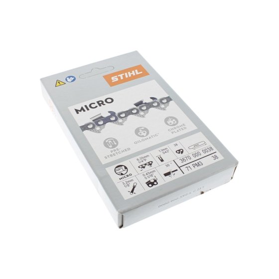 Stihl Picco Micro 3 71 PM3 38 1/4" P 1,1mm/.043" 38 Links - OEM No. 3670 000 0038