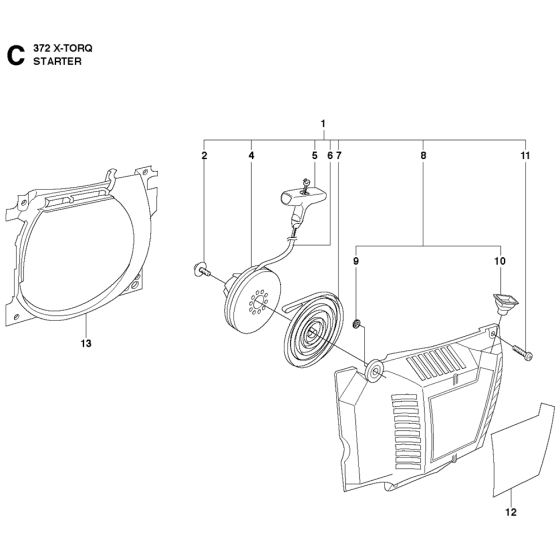 Starter Assembly for 372XP