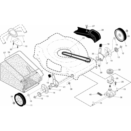 Drive Assembly for Husqvarna 38045