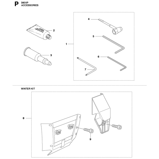 Husqvarna 390XP Accessories
