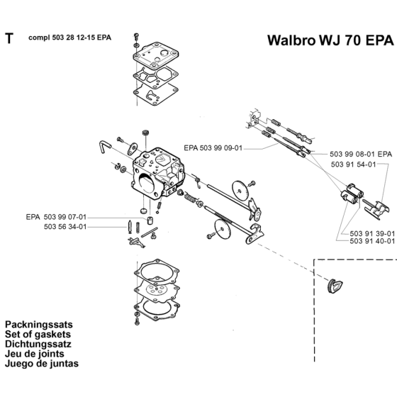 Carburetor for Husqvarna 394XP