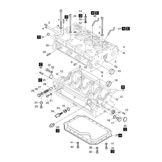 Crankcase Assembly for Hatz 3L43C