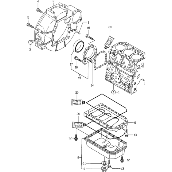 Flywheel Housing & Oil Sump