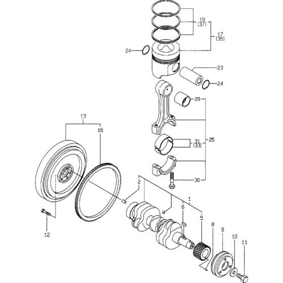 Crankshaft & Piston Assembly