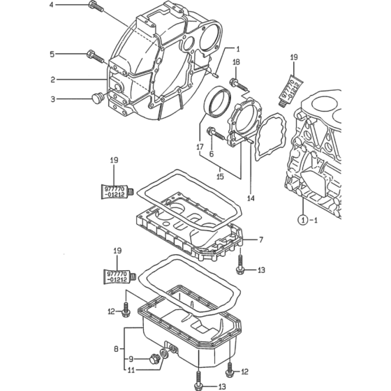 Flywheel Housing & Oil Sump