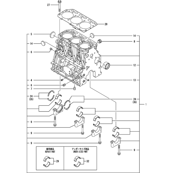 Cylinder Block Assembly
