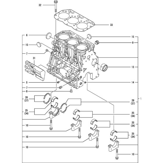 Cylinder Block Assembly