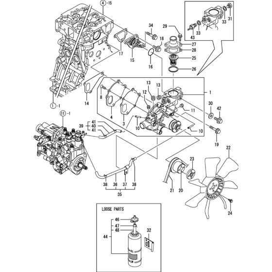 Cooling Water System Assembly