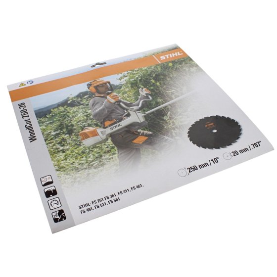 Wood Cut Blade (250mm, 26T) for Stihl FS261, FS261C Brushcutters - 4000 713 4204