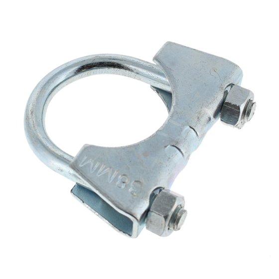 Exhaust Clamp 38mm Zinc Plated U Bolt Fastener - Each