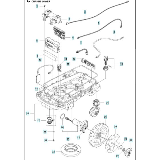 Lower Chassis for Husqvarna 405X