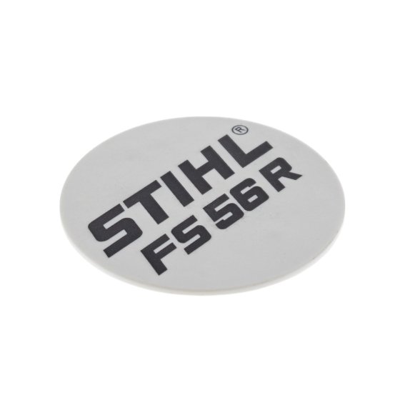 Model Name Plate for Stihl FS56R Brushcutter - OEM No. 4144 967 1503