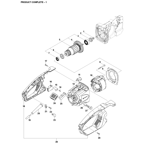 Husqvarna 414EL Assembly